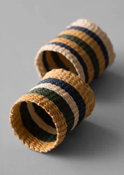 TOAST Hand Woven Iraca Napkin Rings- Textiles|Kitchen