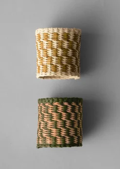 TOAST Hand Woven Iraca Napkin Rings- Textiles