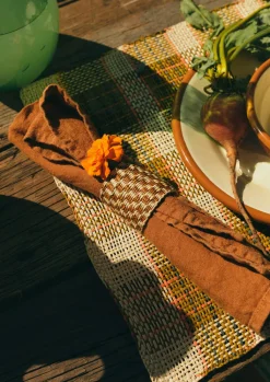 TOAST Hand Woven Iraca Napkin Rings- Textiles