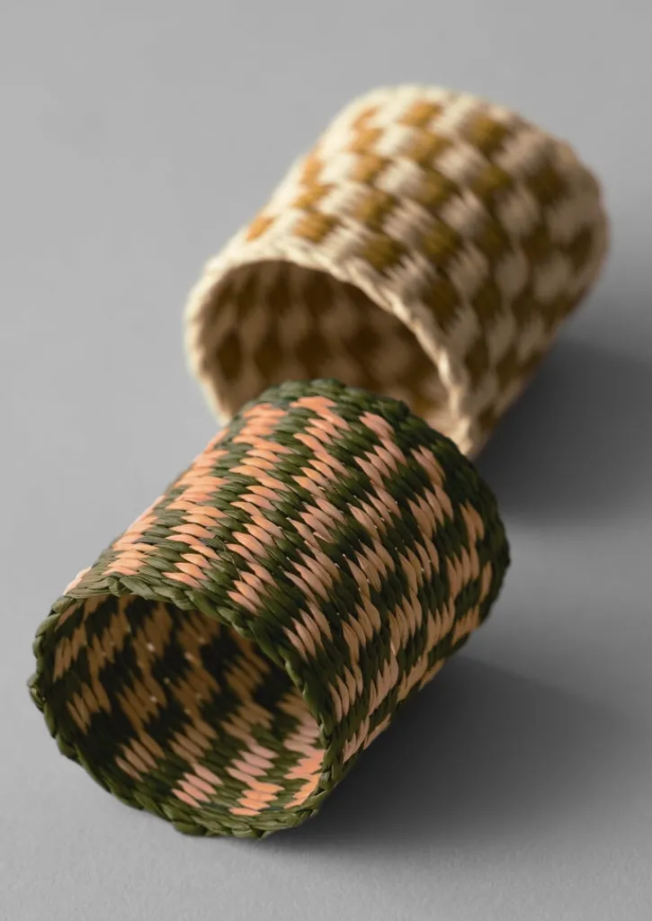 TOAST Hand Woven Iraca Napkin Rings- Textiles