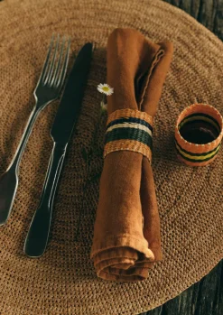 TOAST Hand Woven Iraca Napkin Rings- Textiles|Kitchen