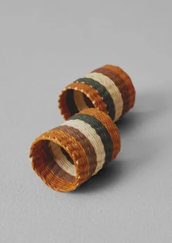 TOAST Hand Woven Iraca Napkin Rings- Textiles|Kitchen
