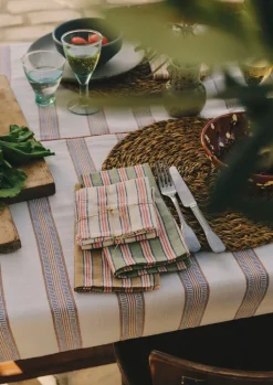 TOAST Hand Woven Stripe Napkin Set- Textiles|Kitchen