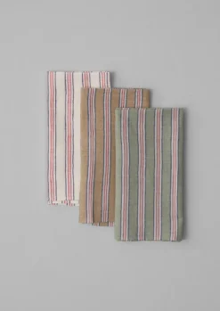 TOAST Hand Woven Stripe Napkin Set- Textiles|Kitchen