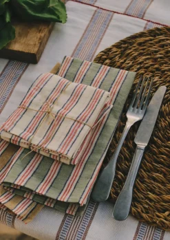 TOAST Hand Woven Stripe Napkin Set- Textiles|Kitchen