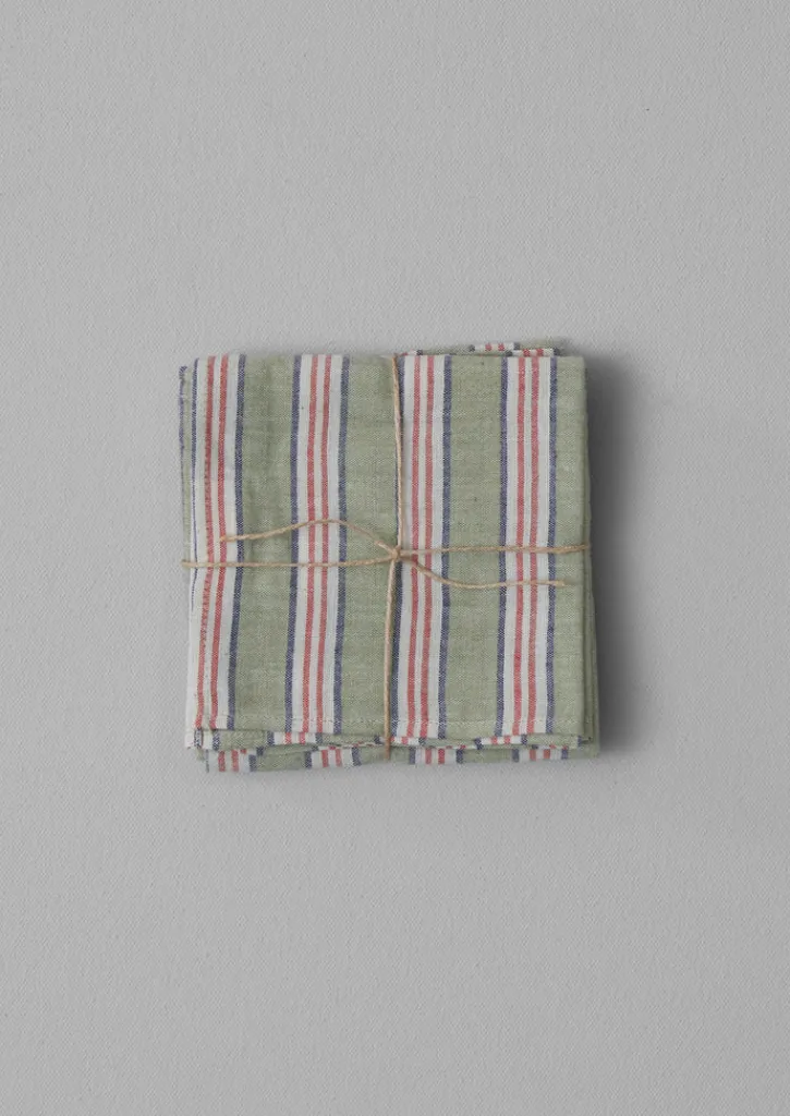 TOAST Hand Woven Stripe Napkin Set- Textiles|Kitchen