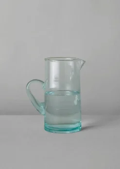 TOAST Handled Moroccan Glass Jug- Glass