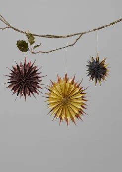 TOAST Hanging Lokta Paper Star Set- Christmas Decorations