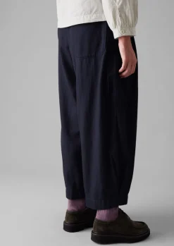 TOAST Cotton Twill Wide Leg Trousers-Women Trousers