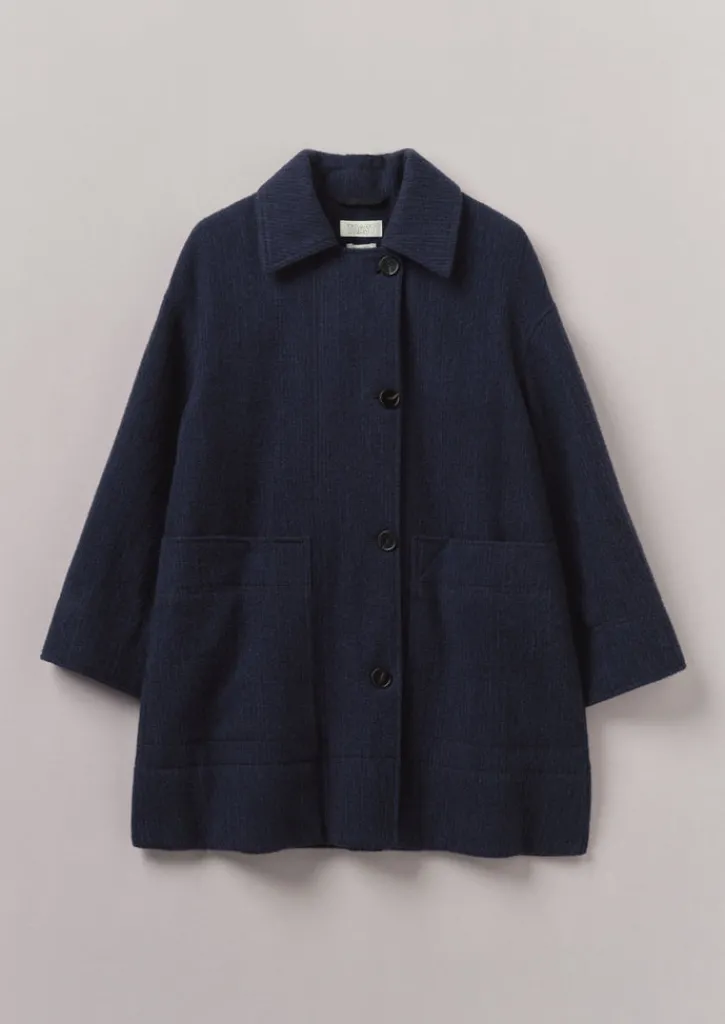 TOAST Cotton Wool Pea Coat-Women Coats & Jackets