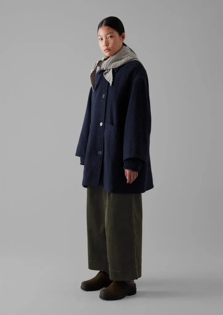 TOAST Cotton Wool Pea Coat-Women Coats & Jackets