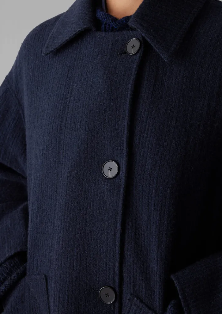TOAST Cotton Wool Pea Coat-Women Coats & Jackets