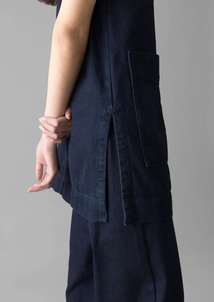 TOAST Denim Cotton Tunic-Women Denim|Tops & Tees