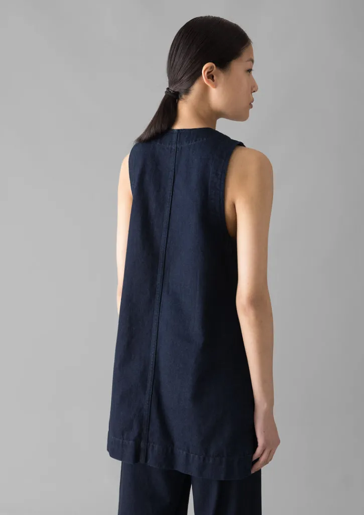 TOAST Denim Cotton Tunic-Women Denim|Tops & Tees