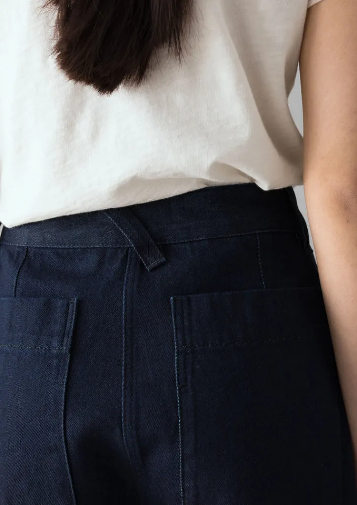 TOAST Denim Slim Leg Trousers-Women Denim|Workwear