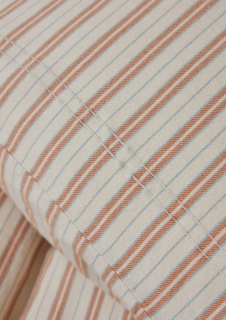 TOAST Ines Flannel Stripe Cotton Housewife Pillowcase Set- Textiles|Bed Linen