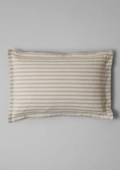 TOAST Ines Flannel Stripe Cotton Oxford Pillowcase Set- Textiles|Bed Linen