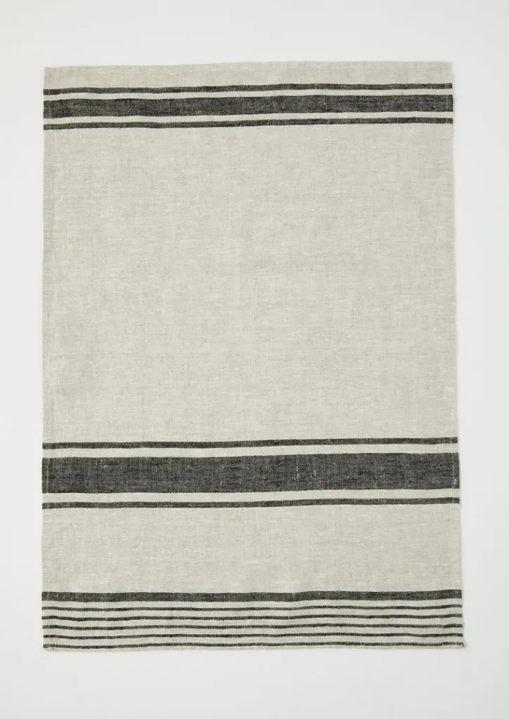 TOAST Irregular Stripe Linen Tea Towel- Aprons & Tea Towels