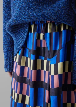 TOAST Isobel Harvey Asymmetric Check Print Skirt-Women Skirts