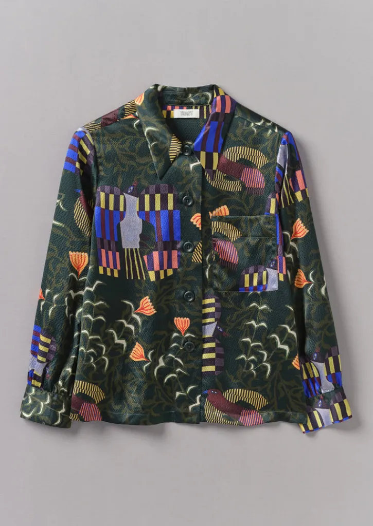 TOAST Isobel Harvey Birds Print Baya Shirt-Women Shirts|Tops & Tees