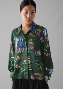 TOAST Isobel Harvey Birds Print Baya Shirt-Women Shirts|Tops & Tees