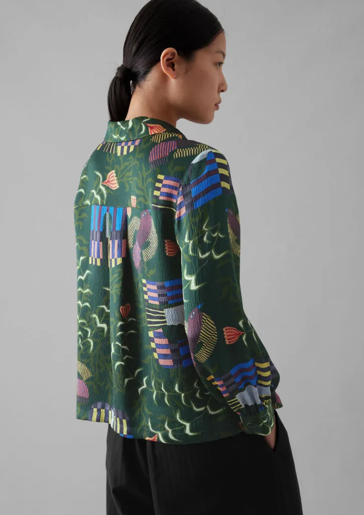 TOAST Isobel Harvey Birds Print Baya Shirt-Women Shirts|Tops & Tees