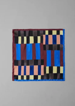 TOAST Isobel Harvey Silk Check Print Bandana-Women Hats, Scarves & Gloves