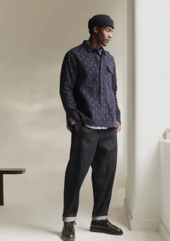 TOAST Japanese Denim Trousers- Denim|Workwear