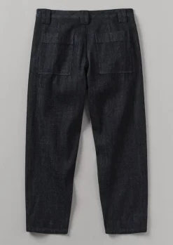 TOAST Japanese Denim Trousers- Denim|Workwear