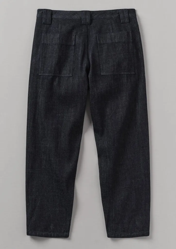 TOAST Japanese Denim Trousers- Denim|Workwear