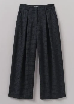 TOAST Jude Check Wool Trousers-Women Trousers