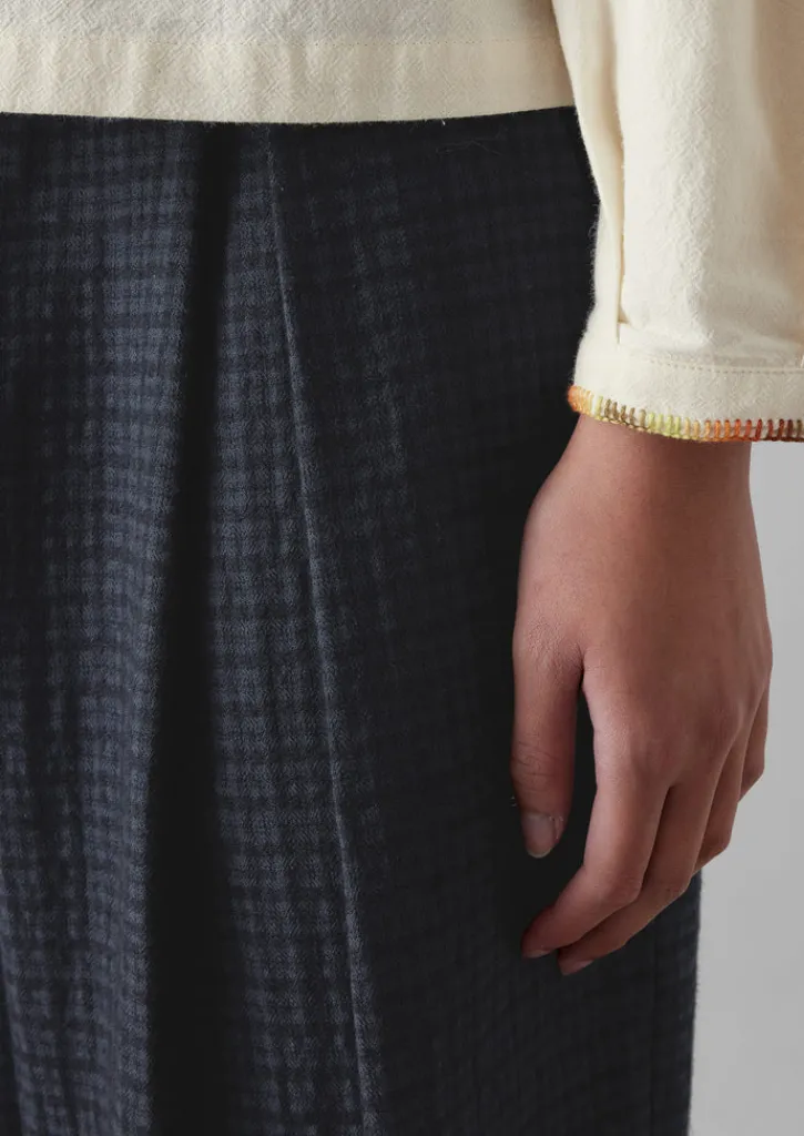 TOAST Jude Check Wool Trousers-Women Trousers