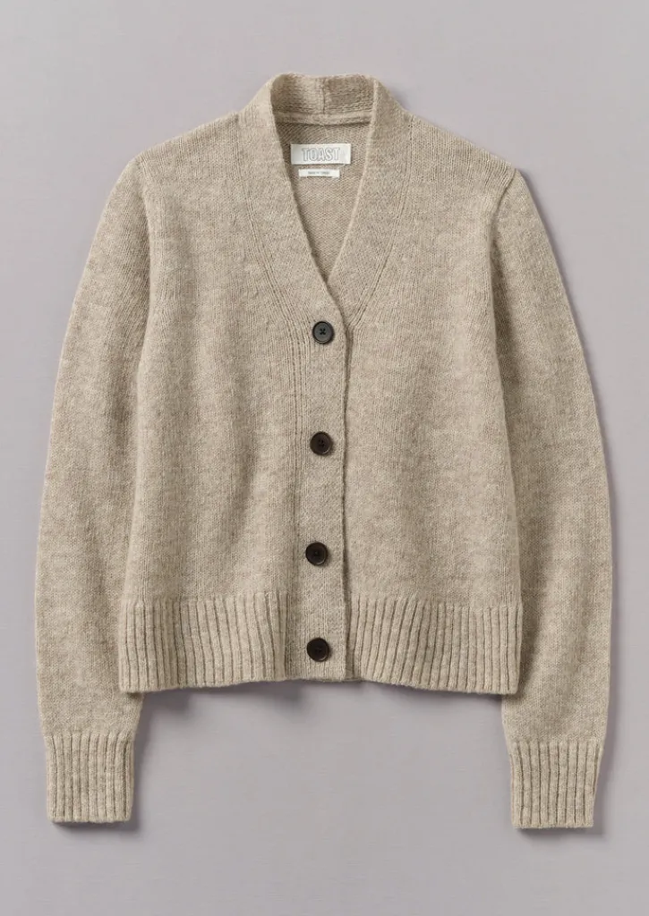 TOAST Kaia V-Neck Wool Cardigan-Women Knitwear