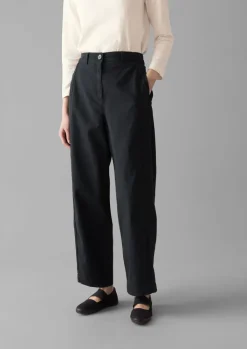 TOAST Kathe Flat Front Cotton Twill Trousers-Women Trousers
