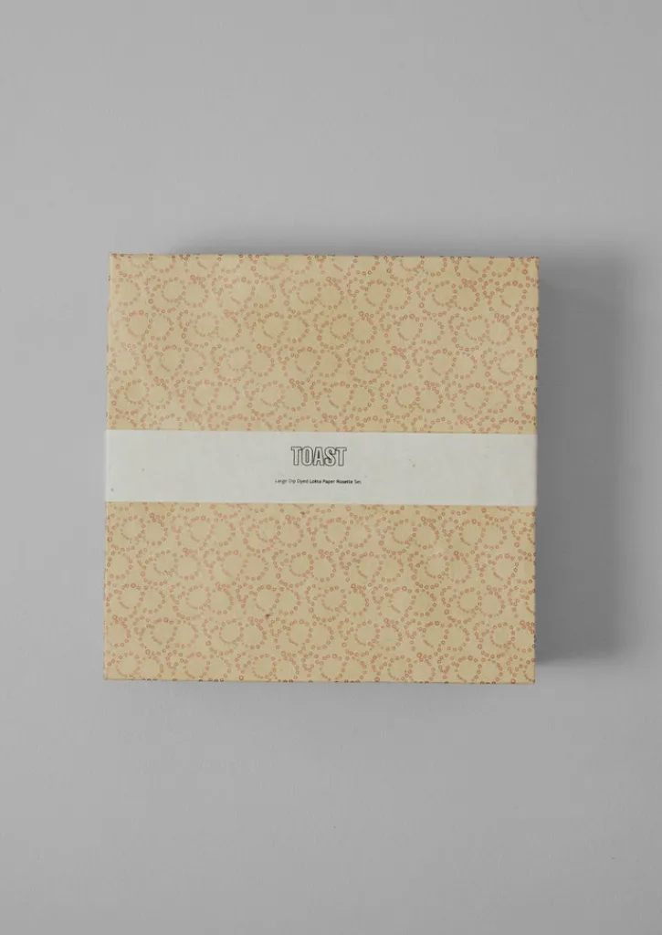 TOAST Large Dip Dyed Lokta Paper Rosette Set- Christmas Decorations