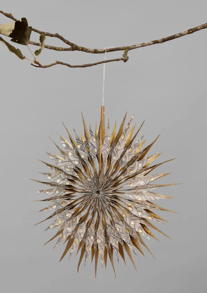TOAST Large Hanging Lokta Paper Star- Christmas Decorations
