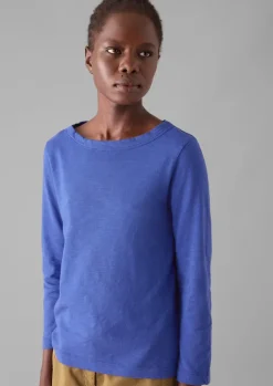 TOAST Lia Garment Dyed Boat Neck Tee-Women Jersey|Tops & Tees