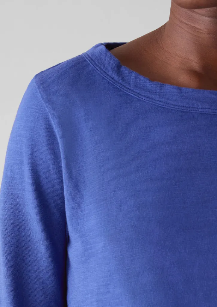 TOAST Lia Garment Dyed Boat Neck Tee-Women Jersey|Tops & Tees