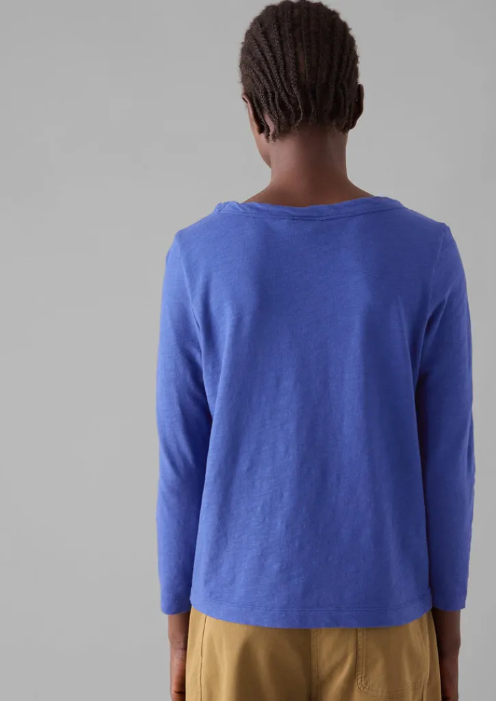 TOAST Lia Garment Dyed Boat Neck Tee-Women Jersey|Tops & Tees