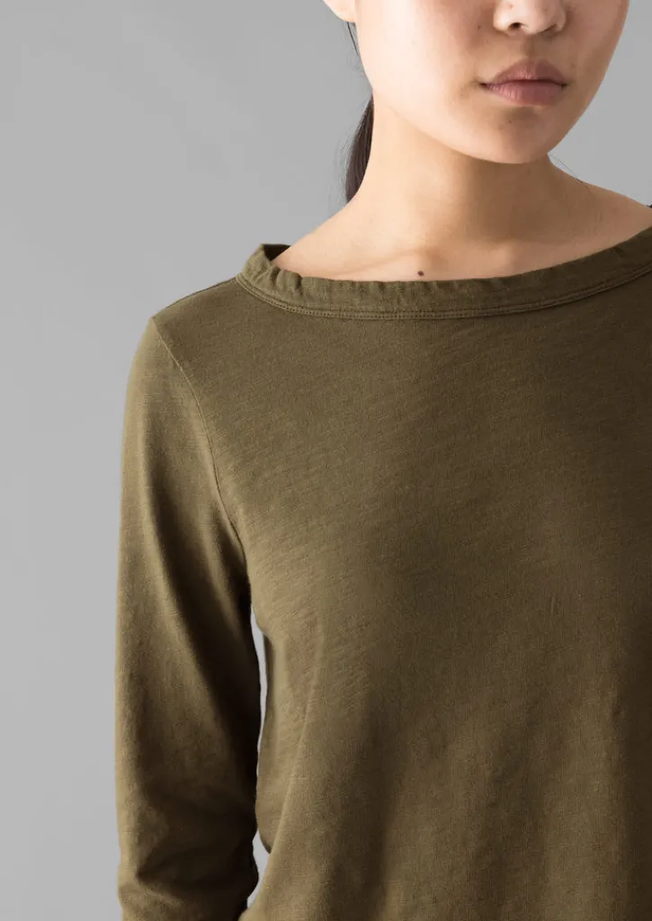 TOAST Lia Garment Dyed Boat Neck Tee-Women Jersey|Tops & Tees