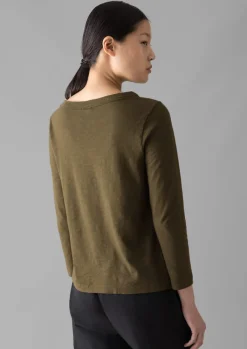 TOAST Lia Garment Dyed Boat Neck Tee-Women Jersey|Tops & Tees