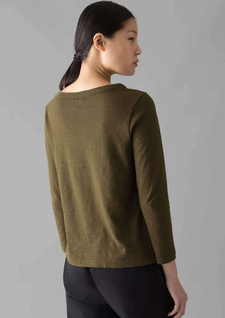 TOAST Lia Garment Dyed Boat Neck Tee-Women Jersey|Tops & Tees
