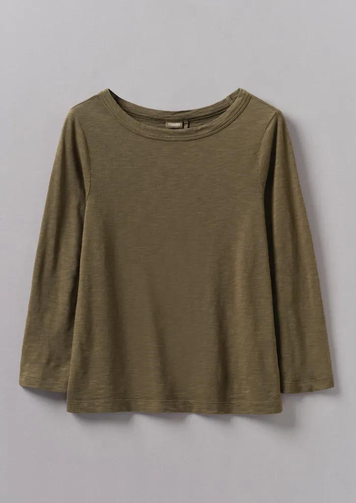 TOAST Lia Garment Dyed Boat Neck Tee-Women Jersey|Tops & Tees