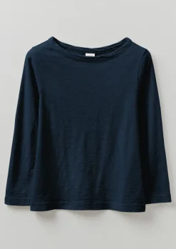 TOAST Lia Garment Dyed Boat Neck Tee-Women Jersey|Tops & Tees