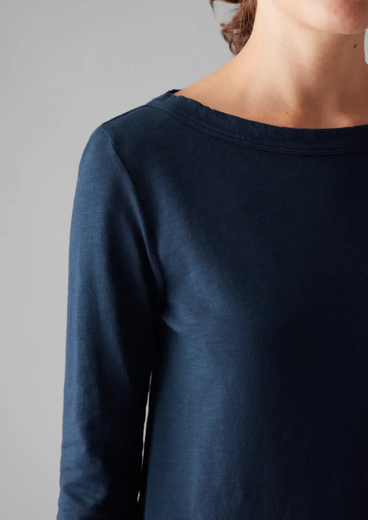 TOAST Lia Garment Dyed Boat Neck Tee-Women Jersey|Tops & Tees