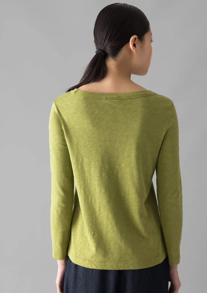 TOAST Lia Garment Dyed Boat Neck Tee-Women Jersey|Tops & Tees