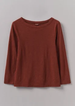 TOAST Lia Garment Dyed Boat Neck Tee-Women Jersey|Tops & Tees