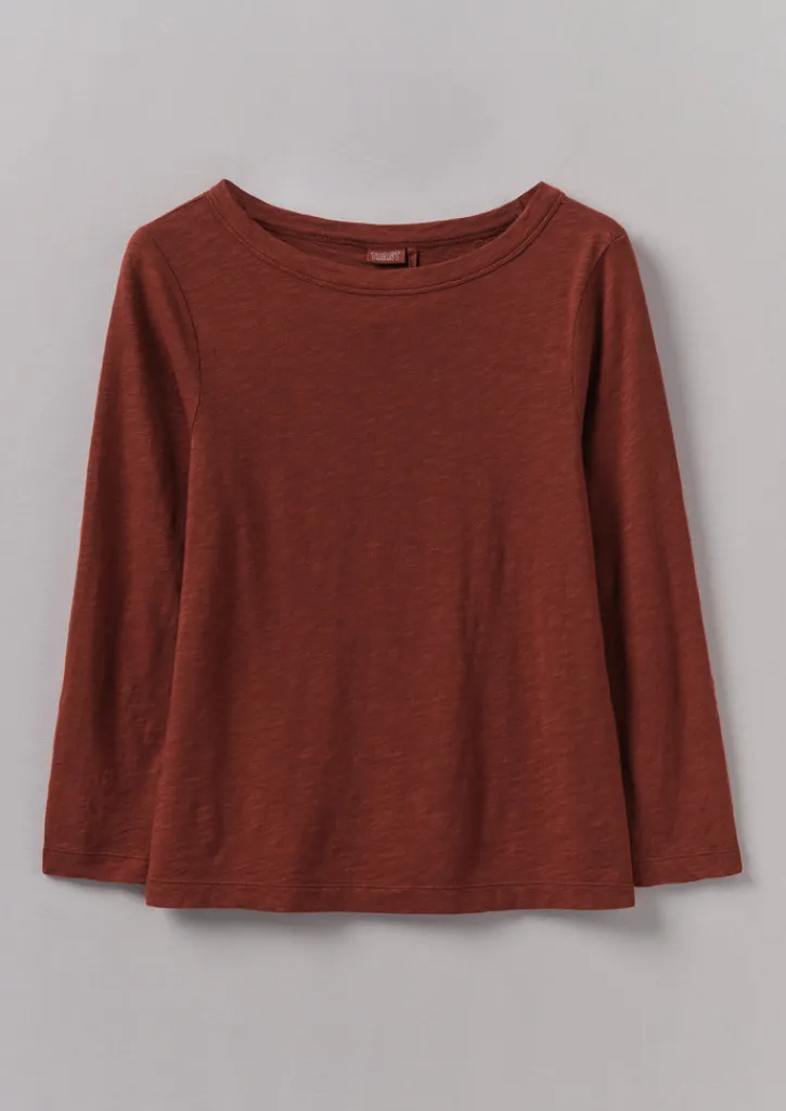 TOAST Lia Garment Dyed Boat Neck Tee-Women Jersey|Tops & Tees