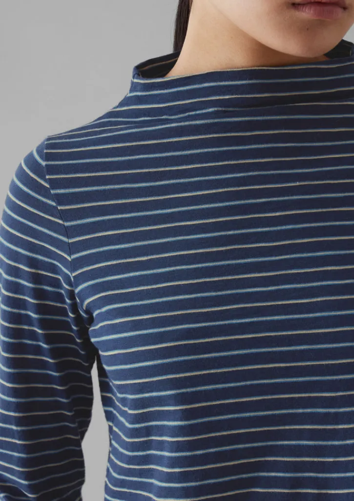 TOAST Light Stripe Cotton Slub Tee-Women Jersey|Tops & Tees