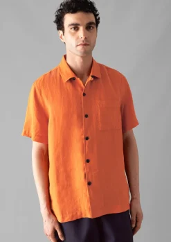 TOAST Linen Short Sleeve Shirt- Linen|Shirts